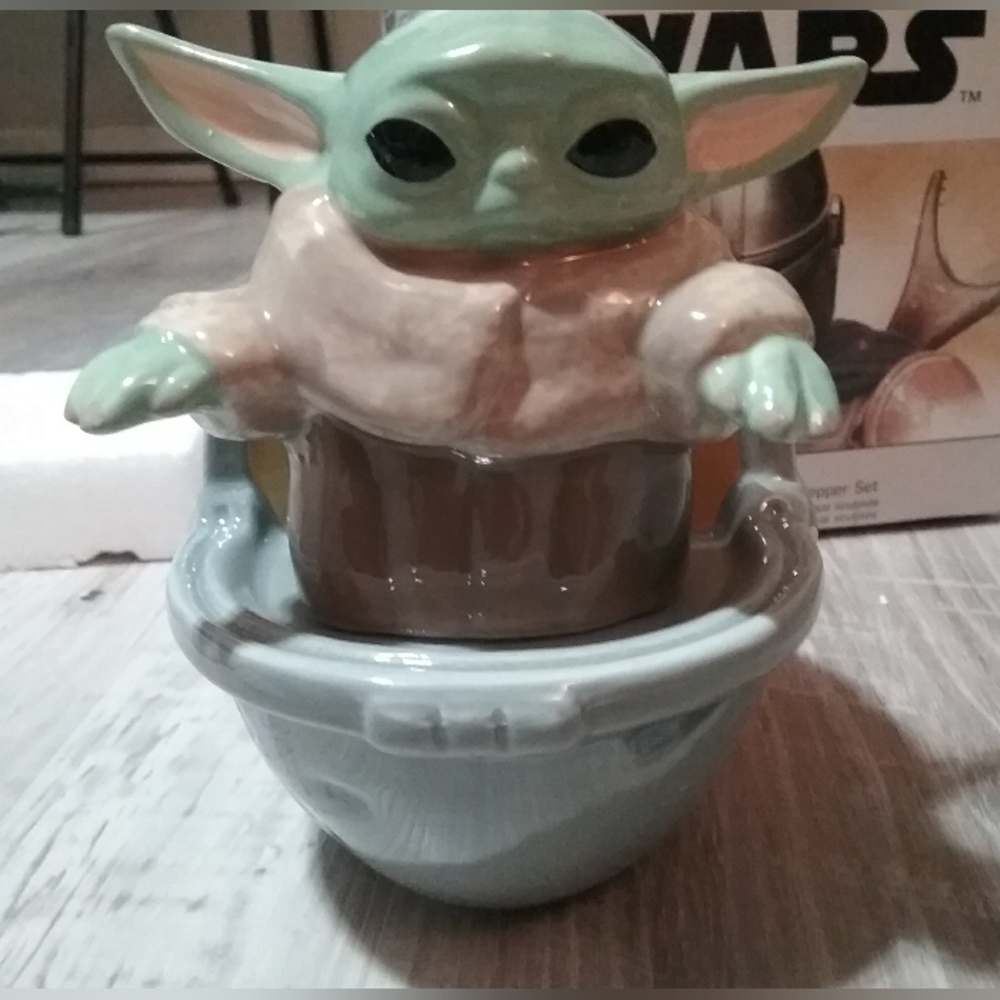 The Child salt and pepper shakers
